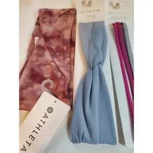 New Athleta Skinny Strap wide Headband NWT lot scrunchie hair ties reg $82 s_wp_64496fea3fd8e7af73a8a791.webp main image 3